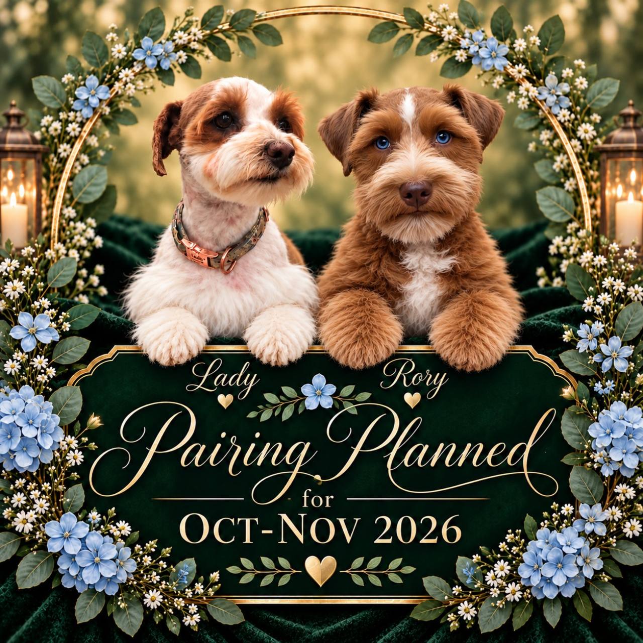Lady and Rory planned pairing announcement artwork with an estimated October–November 2026 window