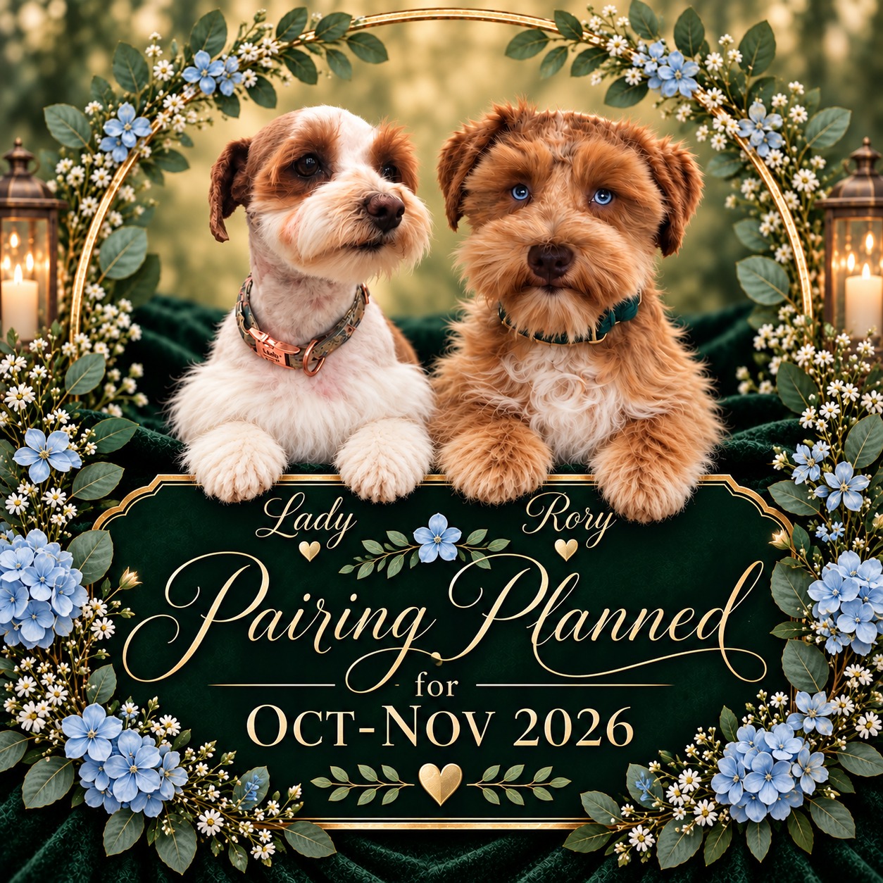 Lady and Rory planned miniature schnauzer pairing