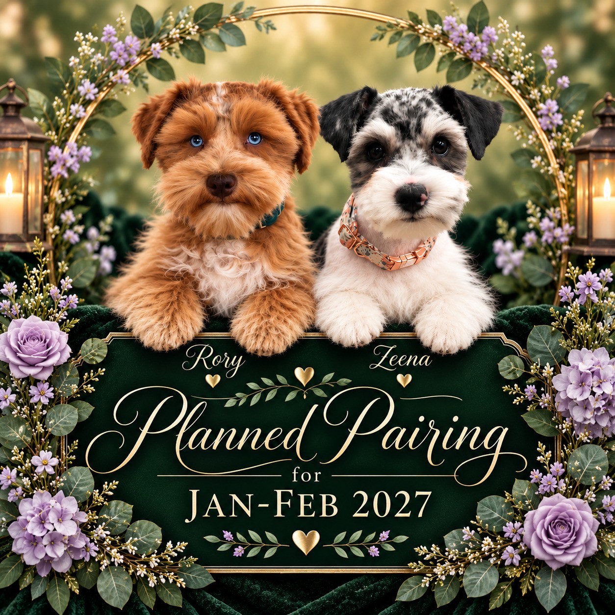 Rory and Zeena planned miniature schnauzer pairing